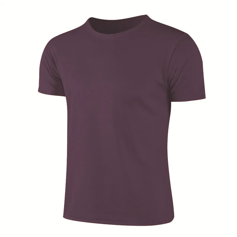 Multicolor Quick Dry Short Sleeve Sport T Shirt Gym Jerseys Fitness Shirt Trainer Running T-Shirt Men'S Breathable Sportswear
