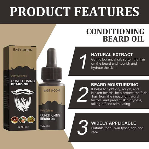 30Ml Beard Growth Oil Serum for Men Beard Growth and Grooming Soften Strengthen Styling Beard Oil Nourish Beard Care Oil