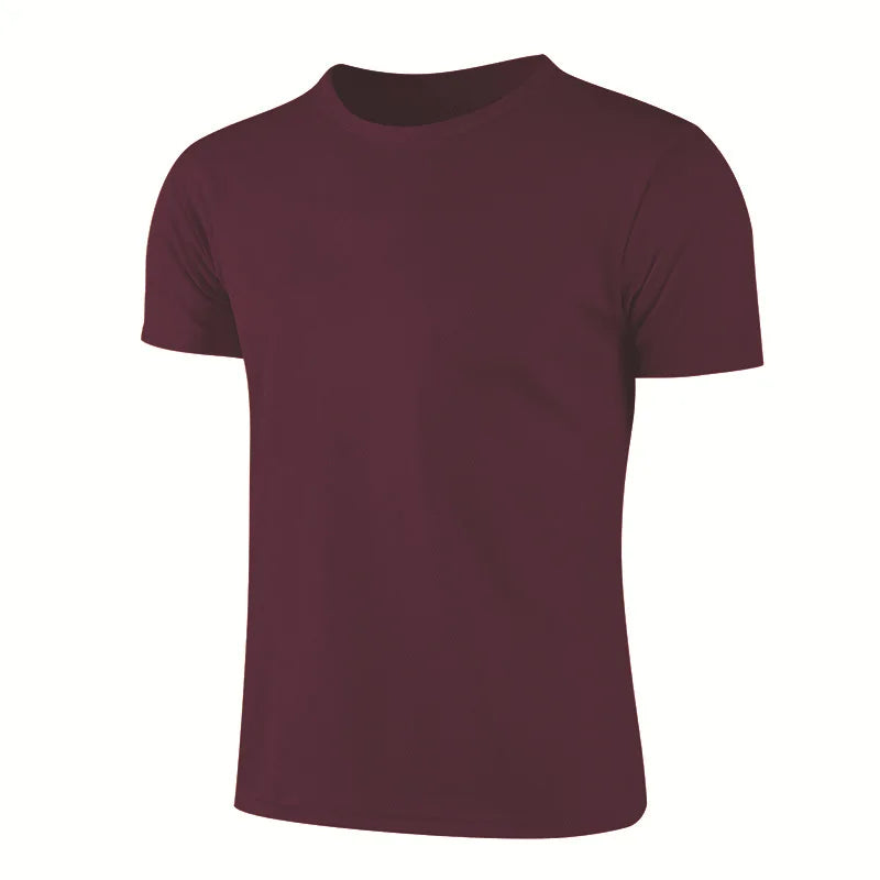 Multicolor Quick Dry Short Sleeve Sport T Shirt Gym Jerseys Fitness Shirt Trainer Running T-Shirt Men'S Breathable Sportswear