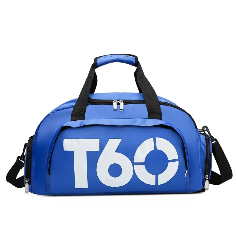 Bolsa de gimnasio impermeable T60 con compartimento para zapatos, un bolso deportivo ideal como mochila de viaje para hombres y mujeres.