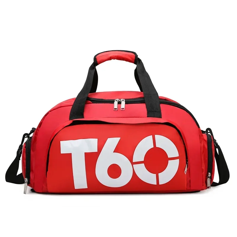 Bolsa de gimnasio impermeable T60 con compartimento para zapatos, un bolso deportivo ideal como mochila de viaje para hombres y mujeres.