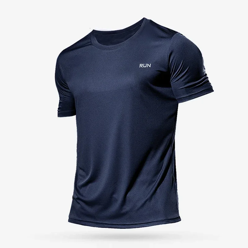 Playera Deportiva de Seda de Hielo para Hombre – Camiseta Casual de Manga Corta Transpirable, Frescura Instantánea y Secado Rápido para Gimnasio y Correr