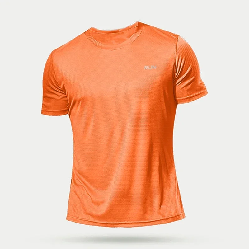 Playera Deportiva de Seda de Hielo para Hombre – Camiseta Casual de Manga Corta Transpirable, Frescura Instantánea y Secado Rápido para Gimnasio y Correr