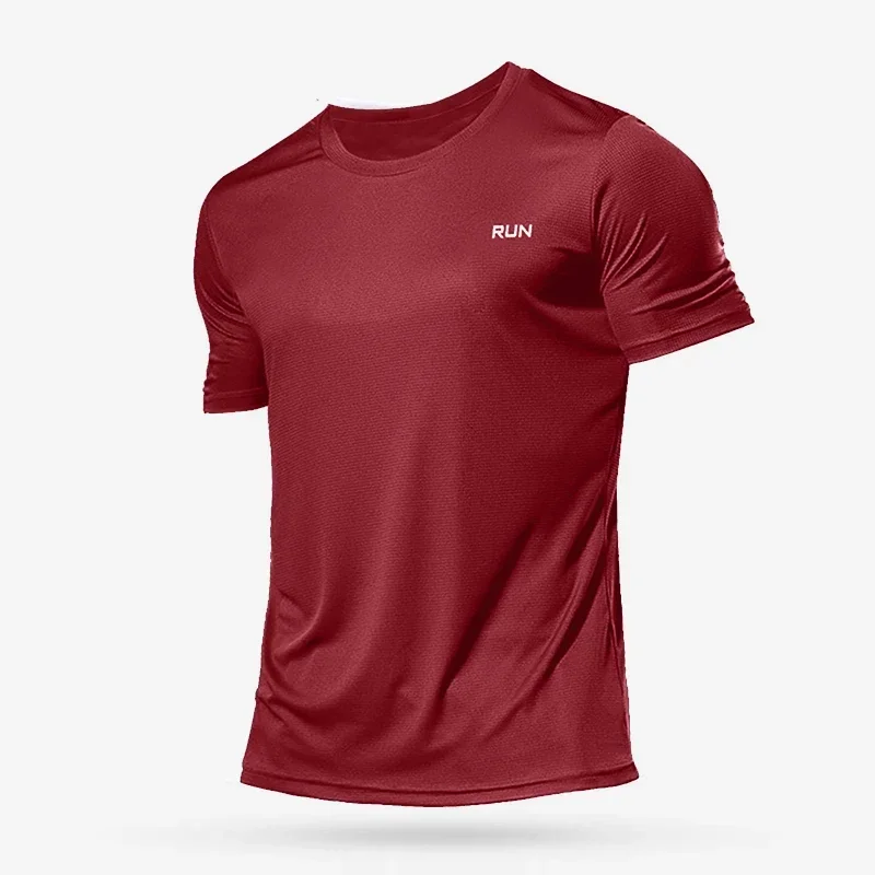 Playera Deportiva de Seda de Hielo para Hombre – Camiseta Casual de Manga Corta Transpirable, Frescura Instantánea y Secado Rápido para Gimnasio y Correr