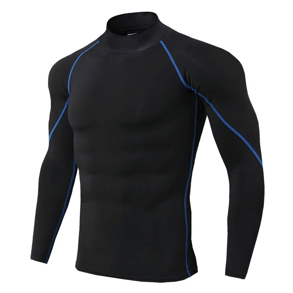 Men Bodybuilding Sport T-Shirt Quick Dry Running Shirt Long Sleeve Compression Top Gym T Shirt Men Fitness Tight Rashgard
