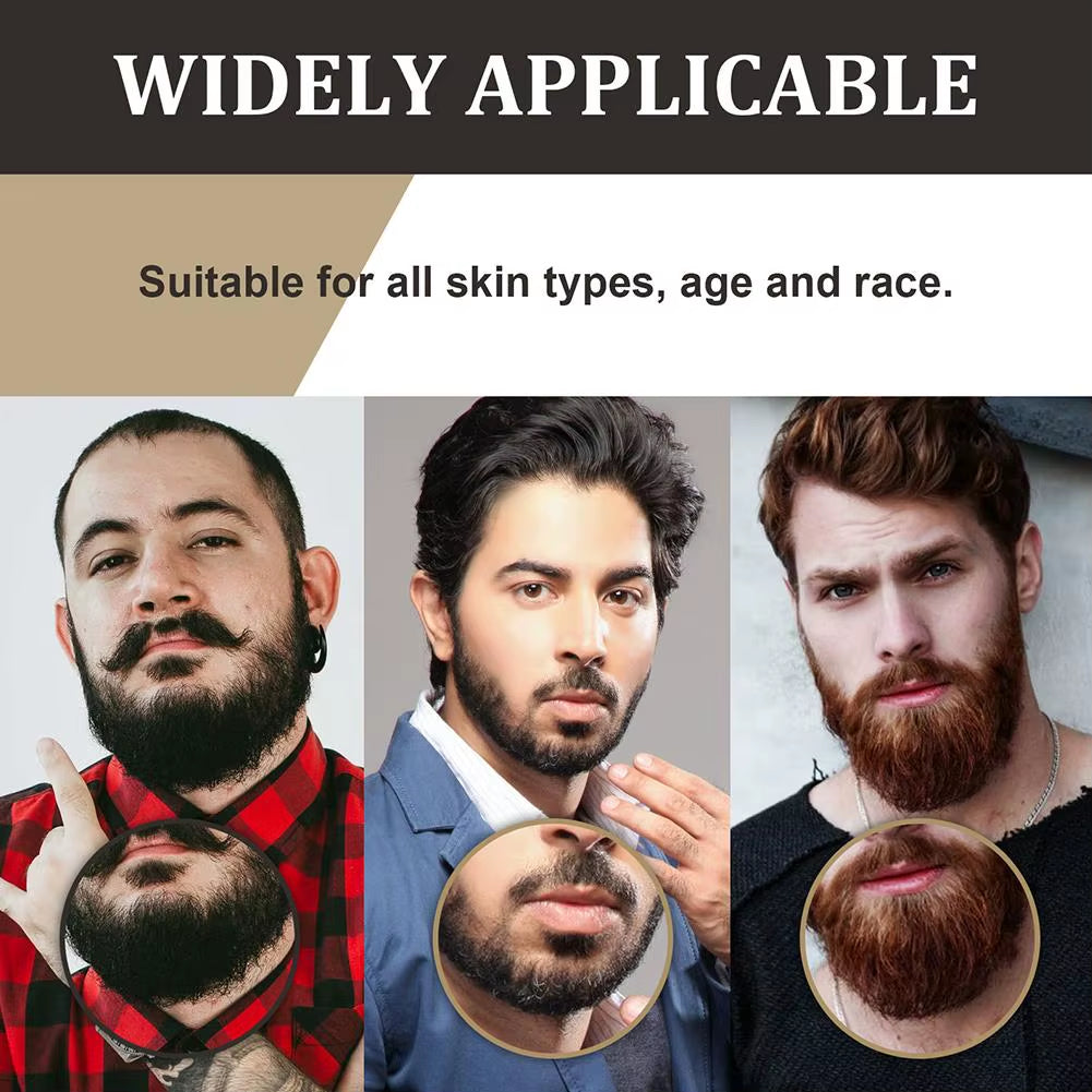 30Ml Beard Growth Oil Serum for Men Beard Growth and Grooming Soften Strengthen Styling Beard Oil Nourish Beard Care Oil